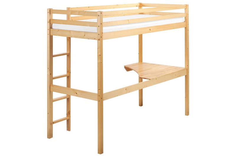 Parvisänky kirjoituspöydällä Loury - Vaalea puu - Huonekalut - Sänky - Kerrossängyt