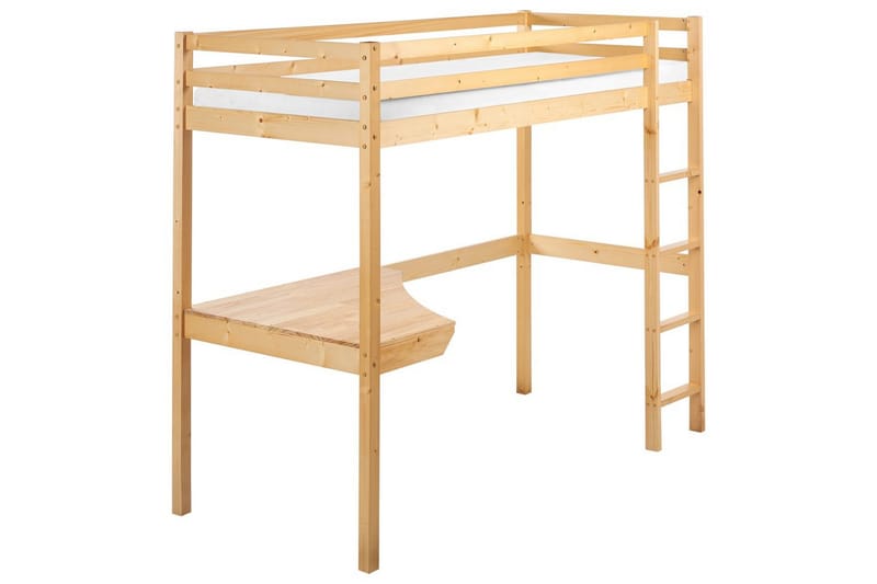 Parvisänky kirjoituspöydällä Loury - Vaalea puu - Huonekalut - Sänky - Kerrossängyt