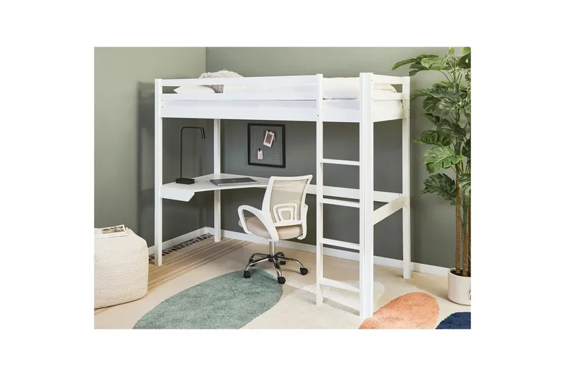 Parvisänky kirjoituspöydällä Loury - Valkoinen - Huonekalut - Sänky - Kerrossängyt