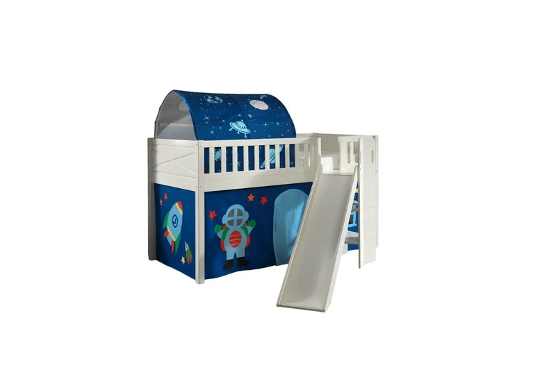 Parvisänky liukumäellä ja yhteensopiva tekstiilisetti (leikkiverho ja tunneli) Scott Astro, Astro