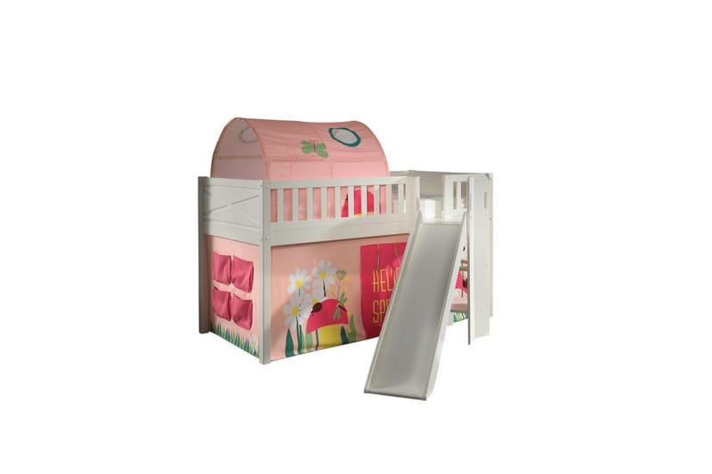 Parvisänky liukumäellä ja yhteensopiva tekstiilisetti (leikkiverho ja tunneli) Scott Kevät - Kevät - Huonekalut - Sänky - Kerrossängyt