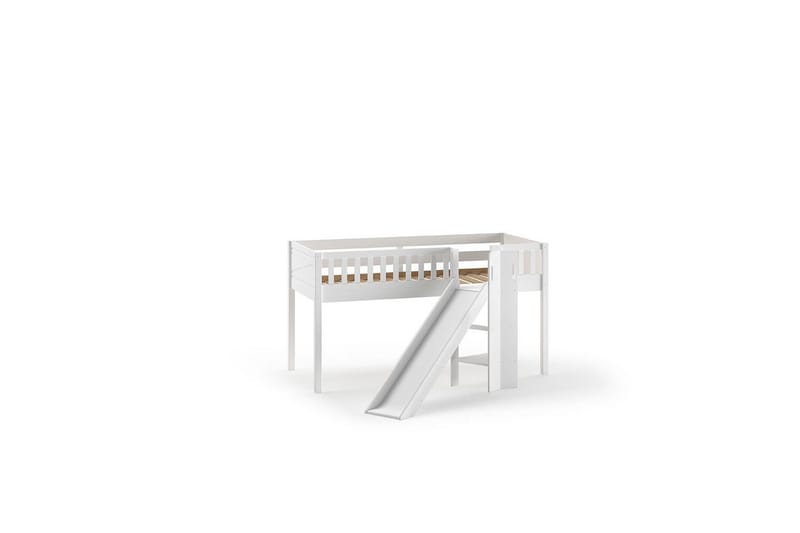 Parvisänky liukumäellä ja yhteensopiva tekstiilisetti (leikkiverho ja tunneli) Scott Prinsessa - Prinsessa - Huonekalut - Sänky - Kerrossängyt