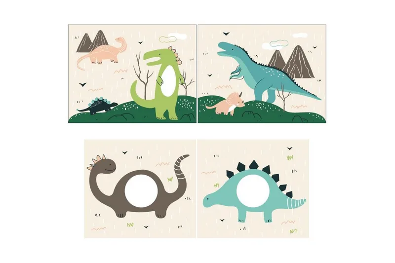 Parvisänky liukumäellä ja yhteensopiva tekstiilisetti (leikkiverho) Scott Dino - Dino - Huonekalut - Sänky - Kerrossängyt