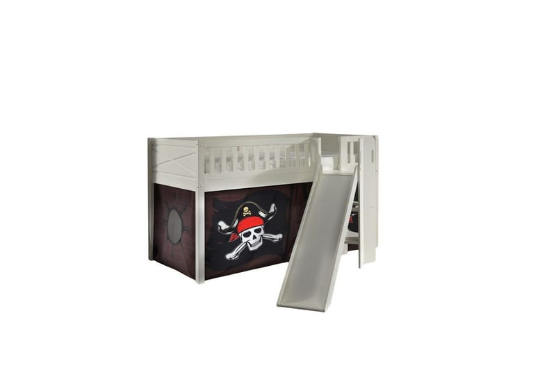 Parvisänky liukumäellä ja yhteensopiva tekstiilisetti (leikkiverho) Scott Karibian merirosvot - Karibian merirosvot - Huonekalut - Sänky - Kerrossängyt