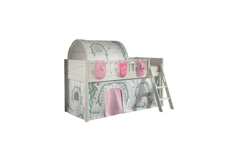 Parvisänky tikkailla ja yhteensopiva tekstiilisetti (leikkiverho, tunneli ja säilytystaskut) Scott Birdy, Birdy