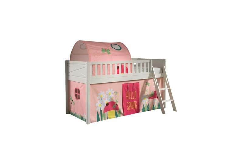 Parvisänky tikkailla ja yhteensopiva tekstiilisetti (leikkiverho ja tunneli) Scott Kevät - Kevät - Huonekalut - Sänky - Kerrossängyt