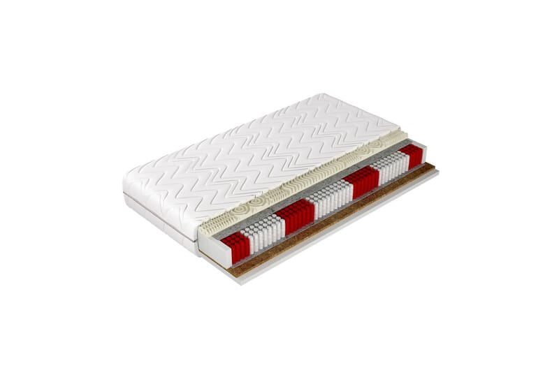 Bruksbacken Jousipatja 80x200 cm - Valkoinen - Huonekalut - Sänky - Patja - Joustinpatjat