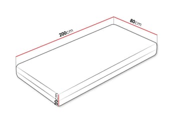 Galo Jousipatja 80x200 cm - Valkoinen - Huonekalut - Sänky - Patja - Joustinpatjat