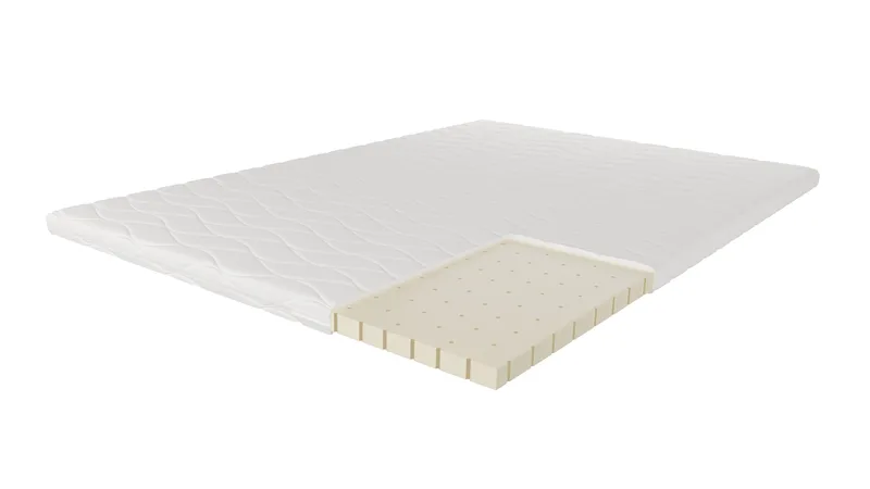 HVILA-sijauspatja 140x200 cm – 7 cm keskikova/kova piste-elastinen lateksi, pestävä päällinen - Huonekalut - Sänky - Patja - Vaahtomuovipatja