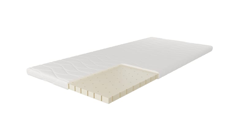 HVILA-sijauspatja 90x200 cm – 7 cm keskikova/kova piste-elastinen lateksi, pestävä päällinen - Huonekalut - Sänky - Patja - Petauspatja & sijauspatja