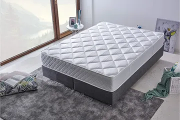 Joustinpatja 160x200 cm - Valkoinen - Huonekalut - Sänky - Patja - Joustinpatjat