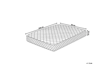 Joustinpatja Duo 90x200 cm - Valkoinen - Huonekalut - Sänky - Patja - Joustinpatjat