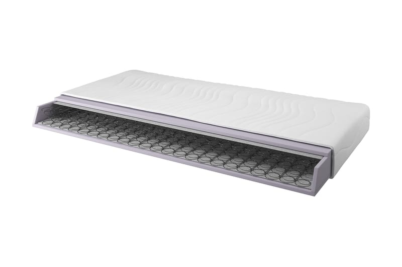 Joustinpatja Heidiva 90x200 Bonell Pehmeä, Valkoinen