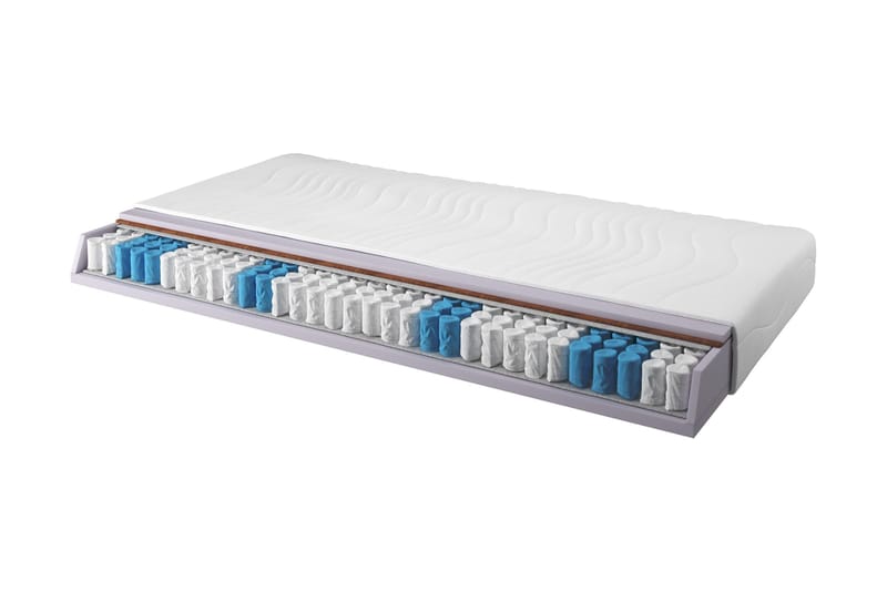 Joustinpatja Kelvina 90x200 Pussi Medium/Pehmeä, Valkoinen