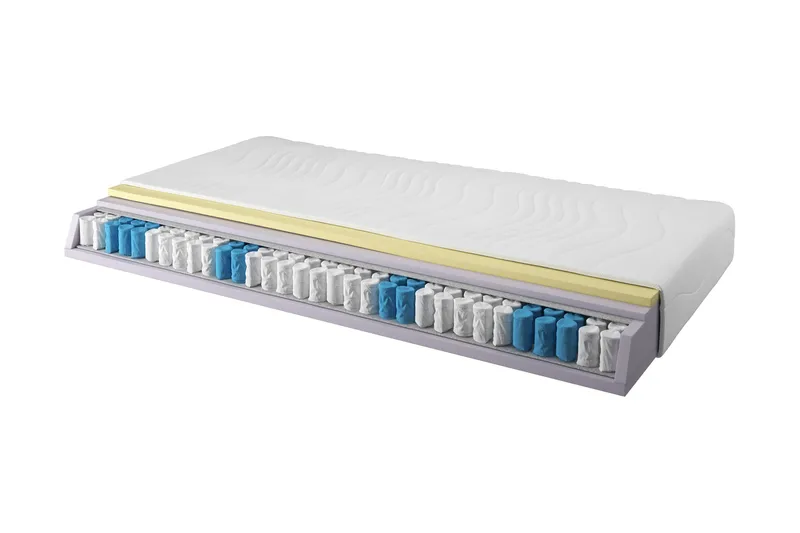 Joustinpatja Lotario 140x200 Pussi Medium/Pehmeä - Valkoinen - Huonekalut - Sänky - Patja - Joustinpatjat