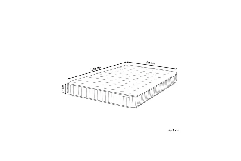 Joustinpatja Pleasant 90x200 cm, Keskivahva - 90x200 cm, Keskivahva - Huonekalut - Sänky - Patja - Joustinpatjat