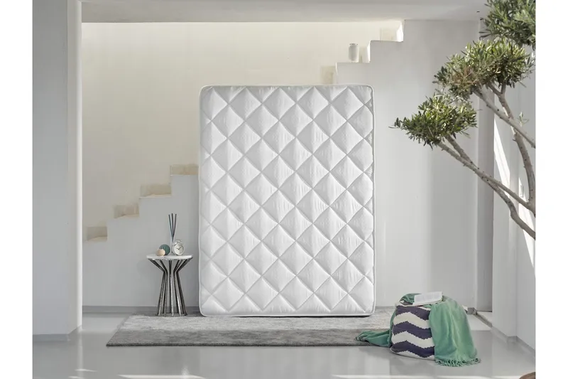 Joustinpatja 100x200 cm - Valkoinen - Huonekalut - Sänky - Patja - Joustinpatjat