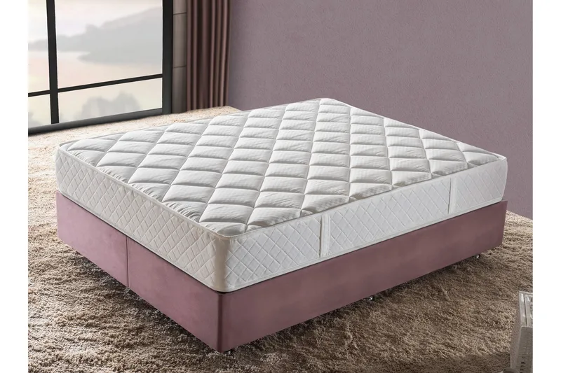 Joustinpatja 100x200 cm - Valkoinen - Huonekalut - Sänky - Patja - Joustinpatjat