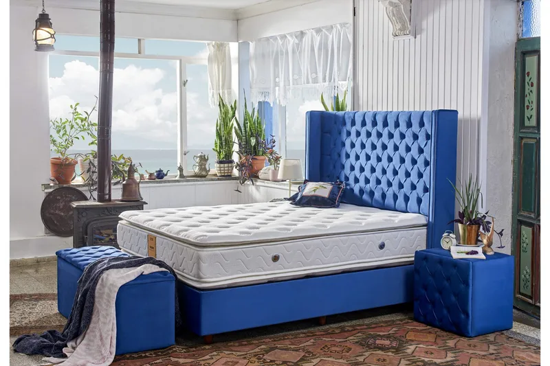 Joustinpatja 120x200 cm - Valkoinen - Huonekalut - Sänky - Patja - Joustinpatjat