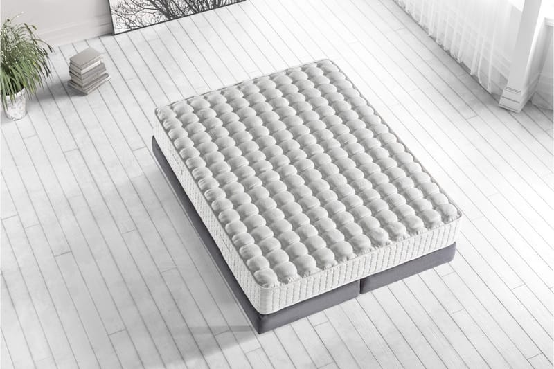 Joustinpatja 140x190 cm - Valkoinen - Huonekalut - Sänky - Patja - Joustinpatjat