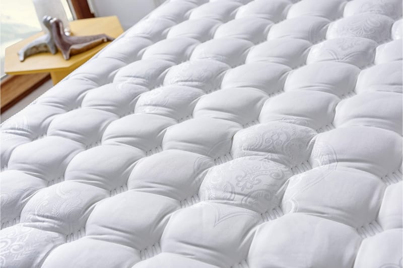 Joustinpatja 140x190 cm - Valkoinen - Huonekalut - Sänky - Patja - Joustinpatjat