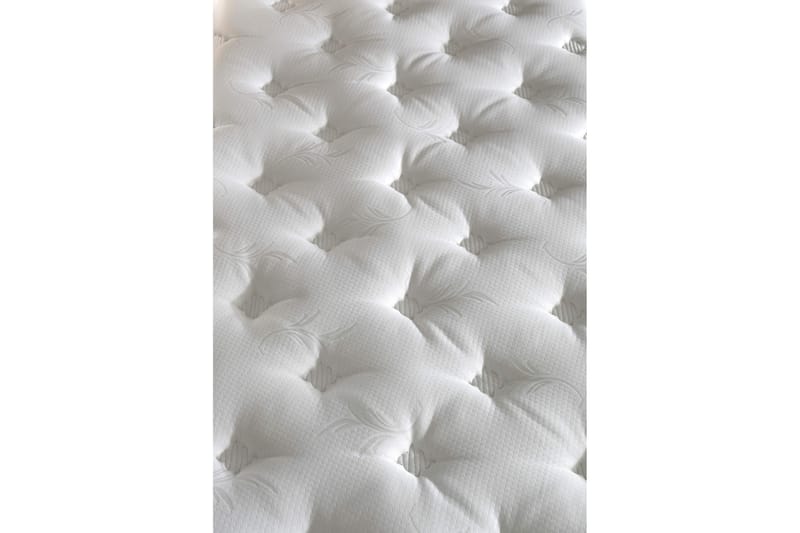Joustinpatja 140x190 cm - Valkoinen/Ruskea - Huonekalut - Sänky - Patja - Joustinpatjat