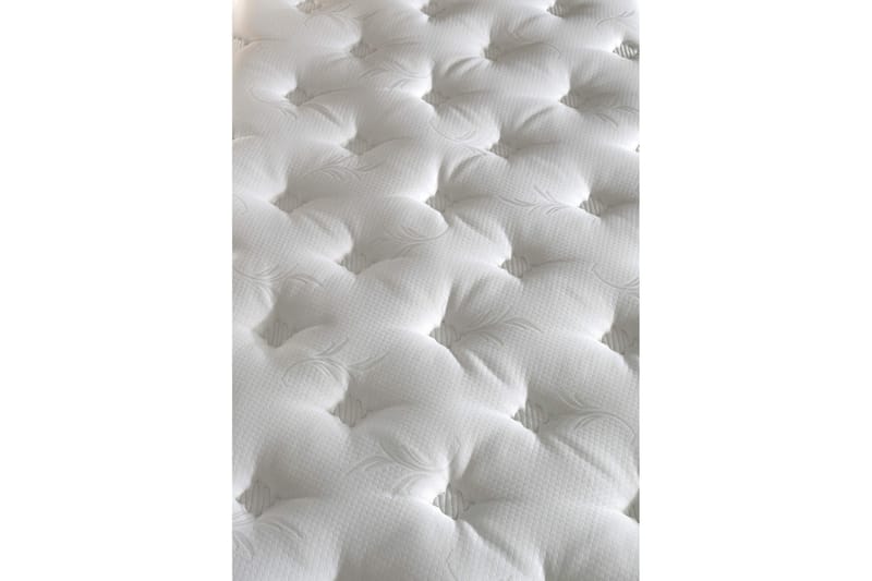 Joustinpatja 140x190 cm - Valkoinen/Ruskea - Huonekalut - Sänky - Patja - Joustinpatjat