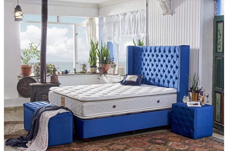 Joustinpatja 140x200 cm - Valkoinen - Huonekalut - Sänky - Patja - Joustinpatjat