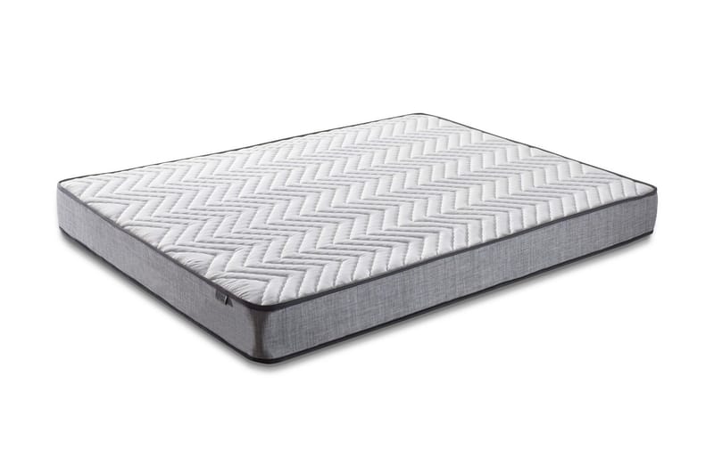 Joustinpatja 140x200 cm - Valkoinen/Harmaa - Huonekalut - Sänky - Patja - Joustinpatjat