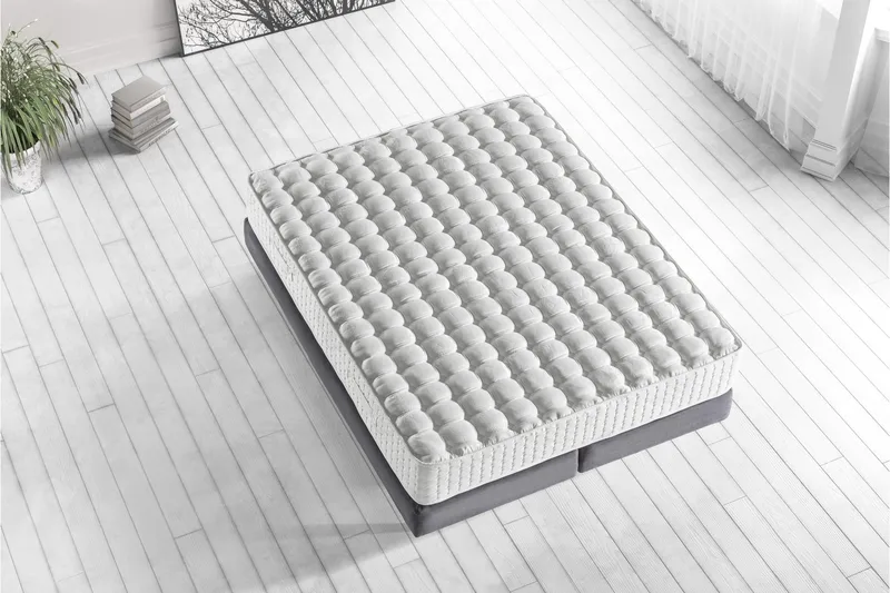 Joustinpatja 150x200 cm - Valkoinen - Huonekalut - Sänky - Patja - Joustinpatjat