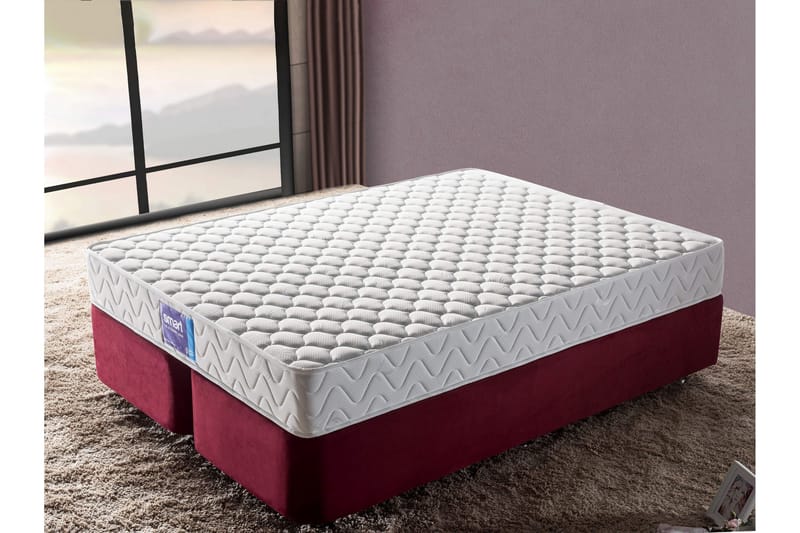 Joustinpatja 150x200 cm - Valkoinen - Huonekalut - Sänky - Patja - Joustinpatjat