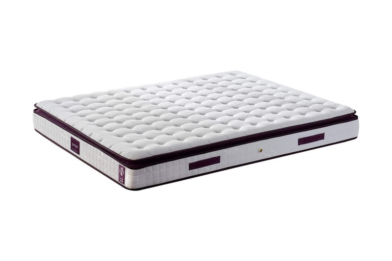 Joustinpatja 150x200 cm, Valkoinen/Liila