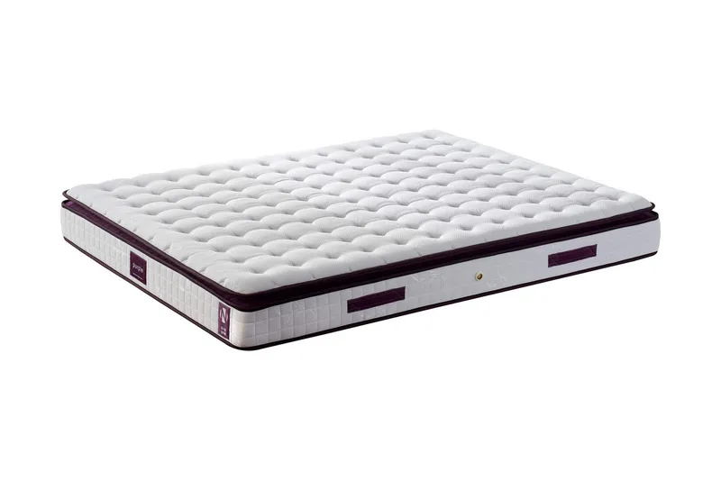 Joustinpatja 150x200 cm, Valkoinen/Liila