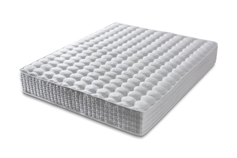 Joustinpatja 200x200 cm - Valkoinen - Huonekalut - Sänky - Patja - Joustinpatjat