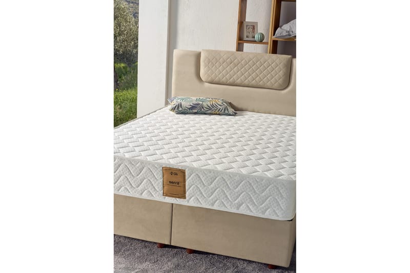 Joustinpatja 200x200 cm - Valkoinen - Huonekalut - Sänky - Patja - Joustinpatjat