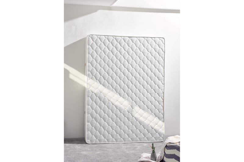 Joustinpatja 200x200 cm - Valkoinen - Huonekalut - Sänky - Patja - Joustinpatjat