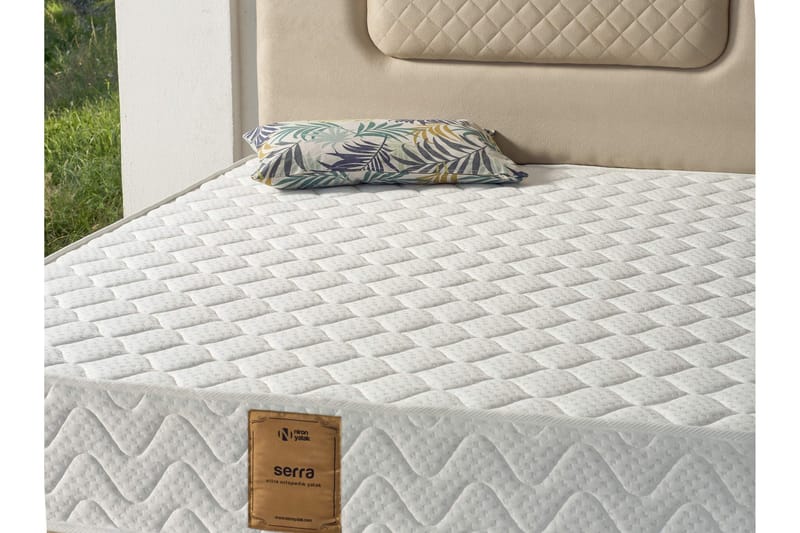 Joustinpatja 200x200 cm - Valkoinen - Huonekalut - Sänky - Patja - Joustinpatjat