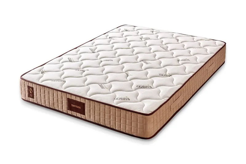 Joustinpatja 200x200 cm, Valkoinen/Beige