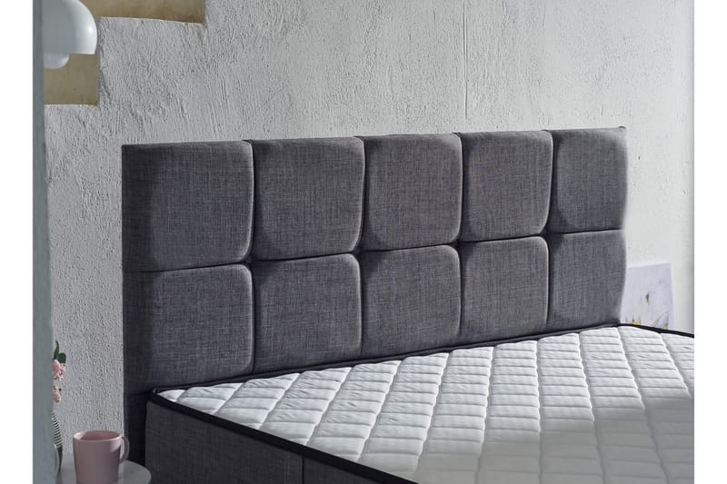 Joustinpatja 90x190 cm - Valkoinen/Harmaa - Huonekalut - Sänky - Patja - Joustinpatjat