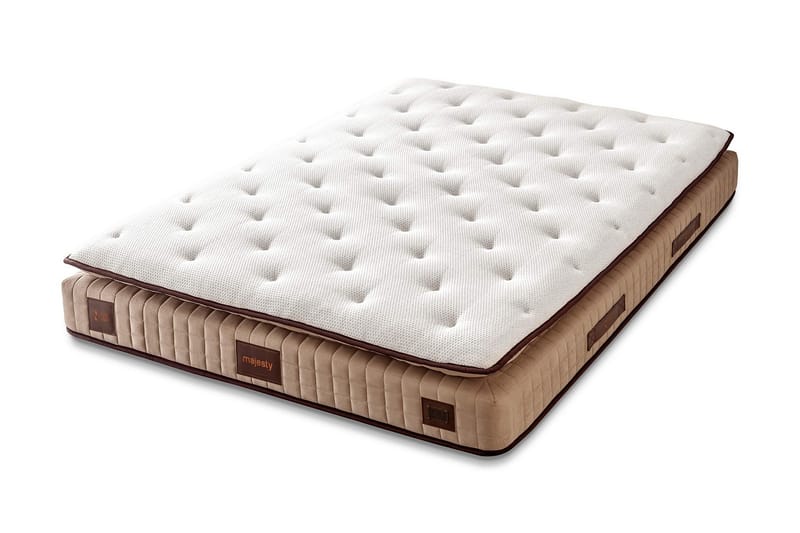 Joustinpatja 90x200 cm, Valkoinen/Ruskea