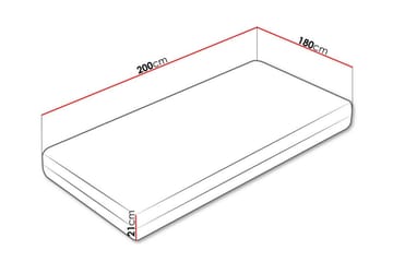 Joustinpatja Arigna 180x200 cm - Huonekalut - Sänky - Patja - Joustinpatjat