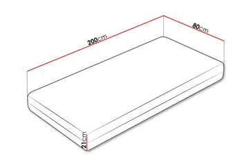 Joustinpatja Arigna 80x200 cm - Huonekalut - Sänky - Patja - Joustinpatjat
