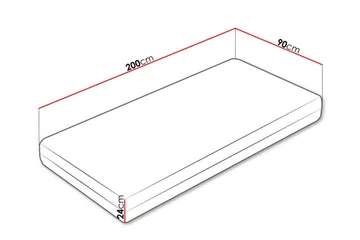Joustinpatja Derry 90x200 cm - Huonekalut - Sänky - Patja - Joustinpatjat
