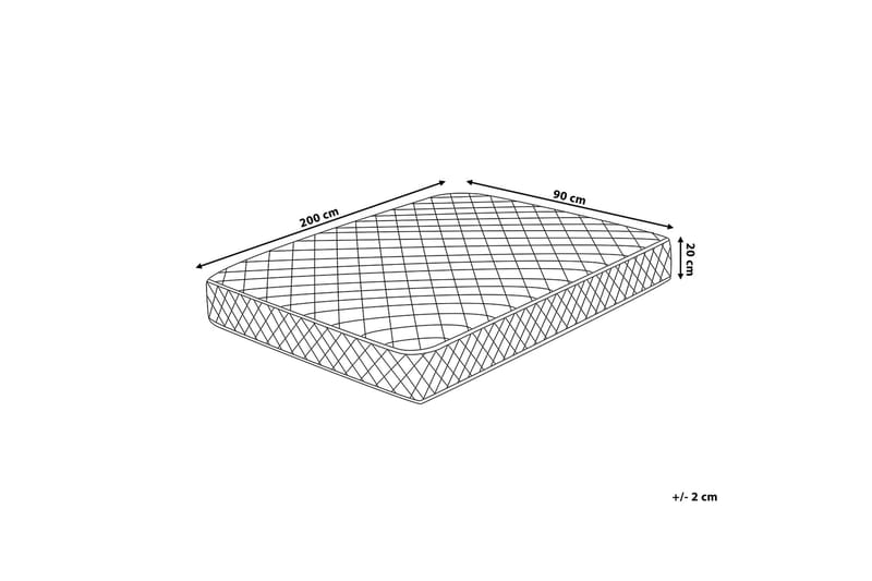 Joustinpatja Duo 90x200 cm - Valkoinen - Huonekalut - Sänky - Patja - Joustinpatjat