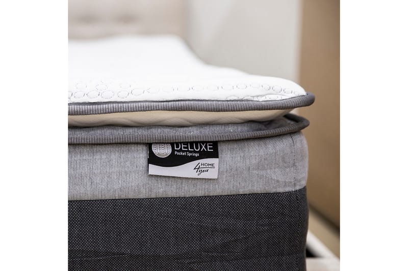 Joustinpatja Harmony Top Pocket - Valkoinen/Harmaa - Huonekalut - Sänky - Patja - Petauspatja & sijauspatja