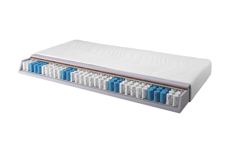 Joustinpatja Kelvina 90x200 Pussi Medium/Pehmeä, Valkoinen