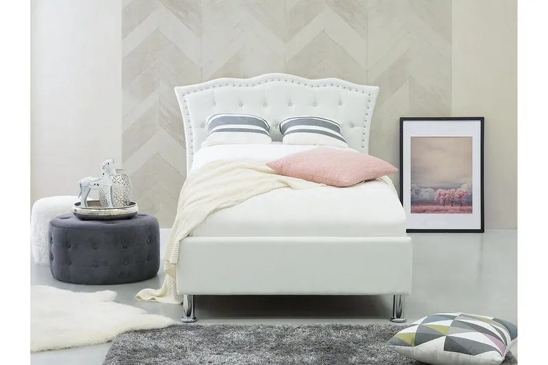 Joustinpatja Wolgemuth Kova 90x200 cm - Valkoinen - Huonekalut - Sänky - Patja - Joustinpatjat