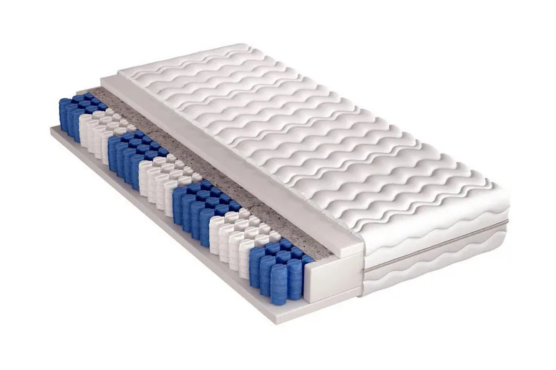 Joustinpatja pussijousi Quietus 180x200, Valkoinen