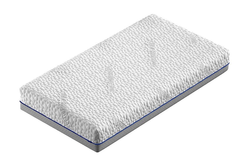 Patja Bio 200x180x21 cm - Harmaa/Valkoinen - Huonekalut - Sänky - Patja - Joustinpatjat