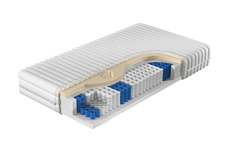 Patja Hutton 160x200 cm, Valkoinen